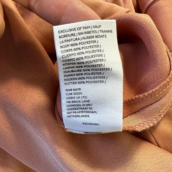 BHLDN Cali Satin Cowl Neck Midi Slip Dress In Sedona, Size 0 - Picture 7 of 10